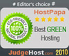 Best Green Web Host 2010 Best Green Web Host 2010