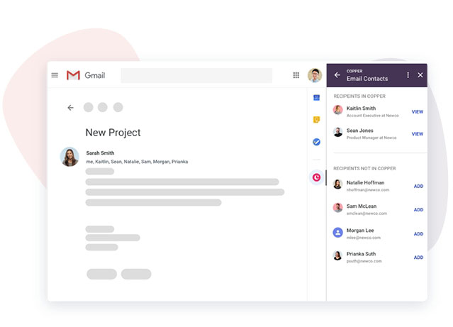 Ilustración de la interfaz de usuario de Google Gmail